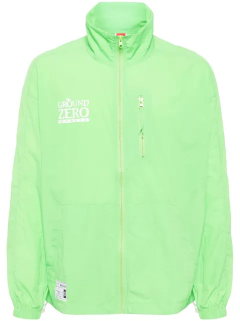 Ground Zero logo-print lightweight jacket Green GZOJKH0000190GRL