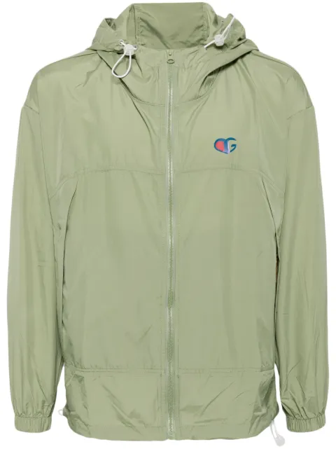 Ground Zero logo-print lightweight jacket Green GZOJKH0000150GRL