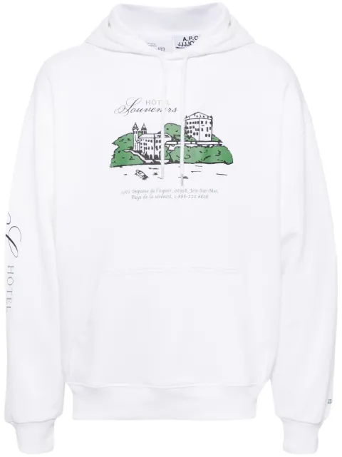 A.P.C. Hôtel JJJJound hoodie White COHCPM27938