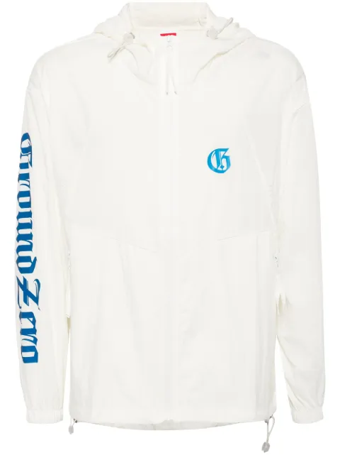 Ground Zero logo-print lightweight jacket White GZJKH0000180WHX