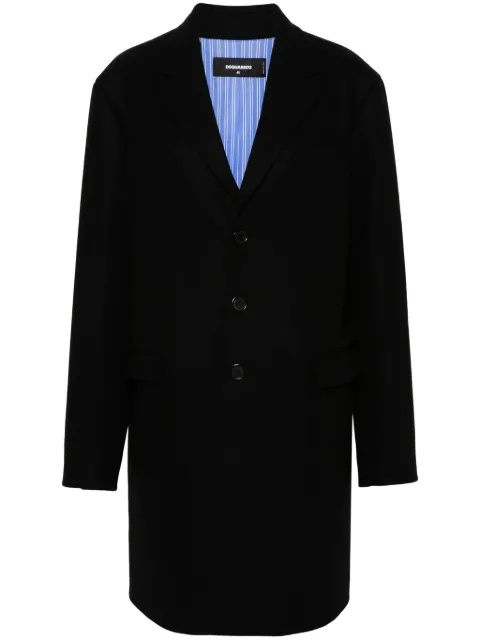 DSQUARED2 single-breasted coat Black S75AA0415S53003