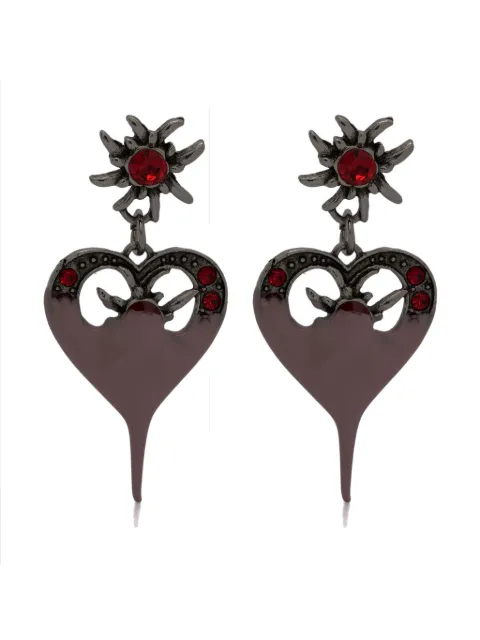 Ottolinger Dipped Heart earrings Silver 1251504121