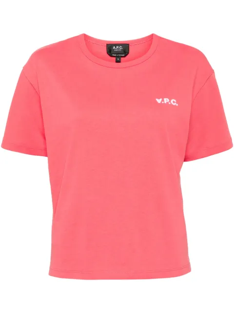 A.P.C. Box cotton T-shirt Pink COHBQF26390
