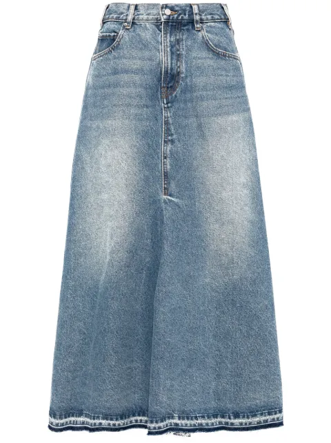 JNBY distressed maxi denim skirt Blue 5O7D14970