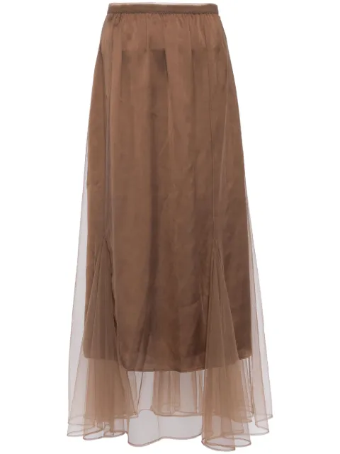 JNBY tulle maxi skirt Brown 5O7D24830