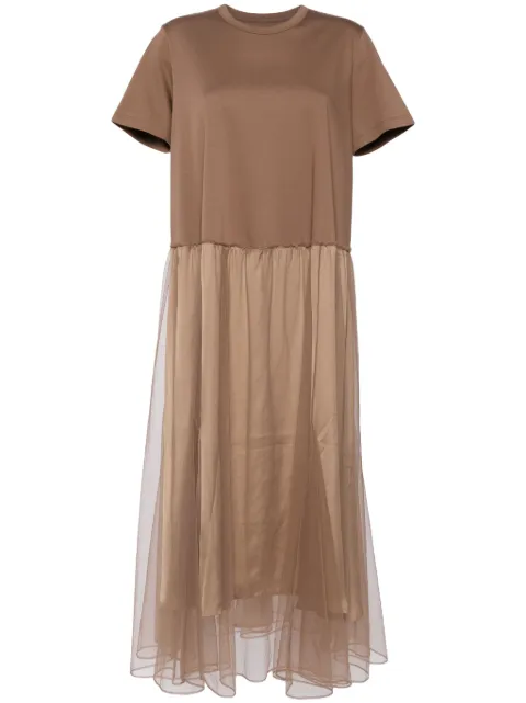 JNBY short sleeves dress Brown 5O7G15780