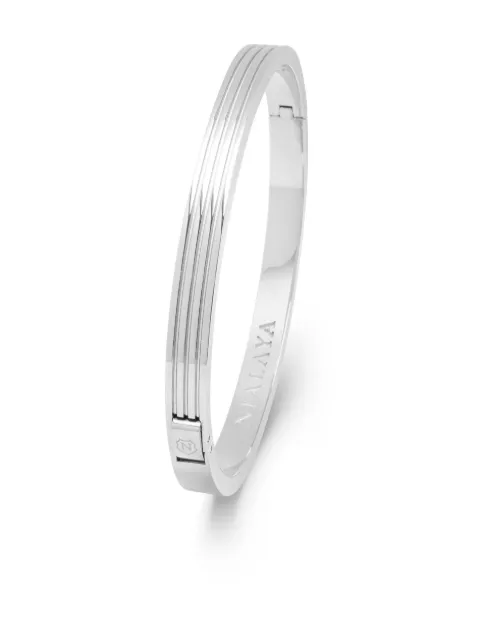 Nialaya Jewelry sculpted bracelet Silver MBANG064