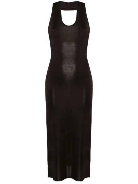 KHAITE Coraline dress Brown 9544429864