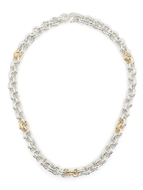OUIE 14K yellow gold Keychain necklace Silver KC04BIM5