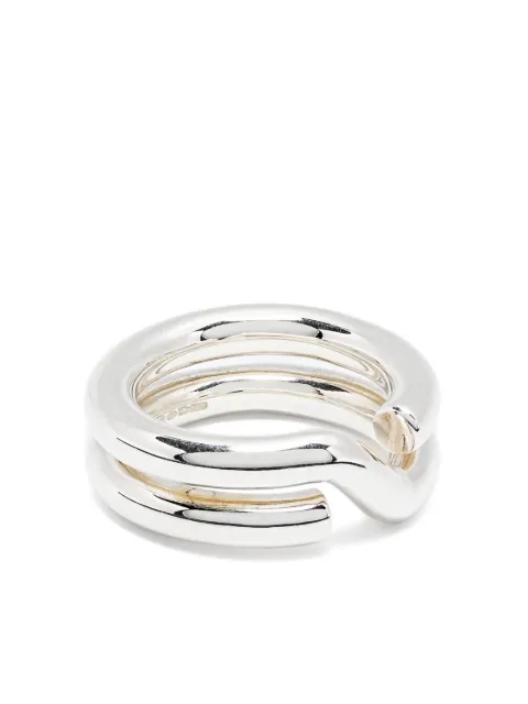 OUIE sterling silver Keyring ring Silver KR02925
