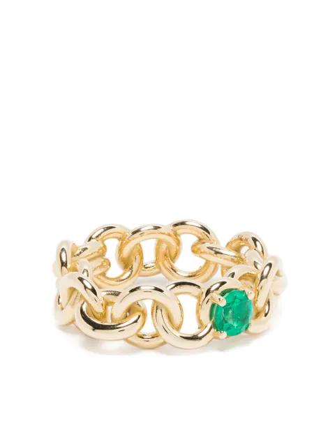 Spinelli Kilcollin 18kt yellow gold Fused Serpens emerald ring Gold G1LFUSSERYGEM