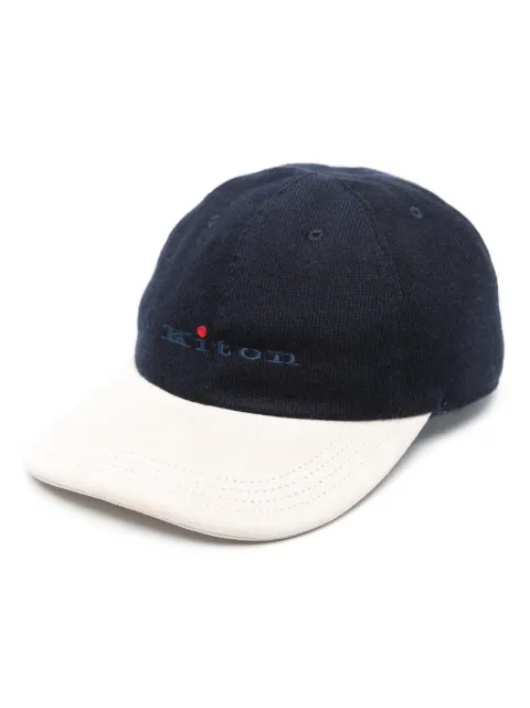 Kiton logo-embroidered baseball cap Blue UCAPP66K0250F