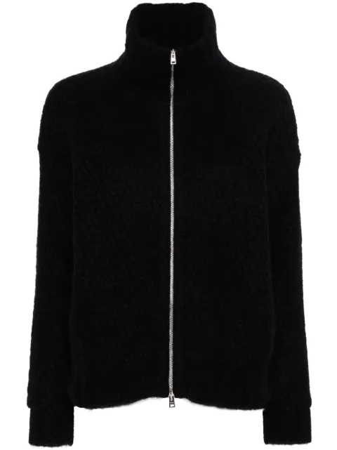 Herno zip-up brushed cardigan Blue MC00033DR70222