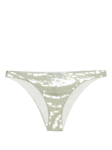 Prada sequinned tulle bikini bottoms Green 70210RS23114XX