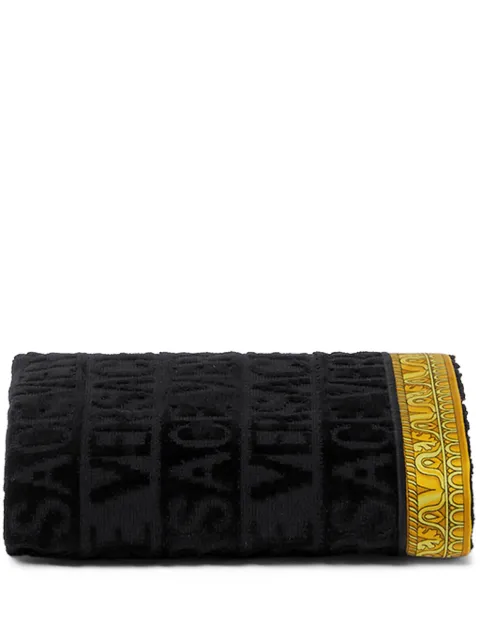 Versace I ♡ Baroque small towel Black ZTO406001ZCOSP052