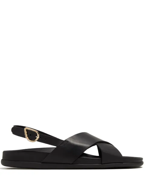 Ancient Greek Sandals Ikesia sandals Black IKESIA