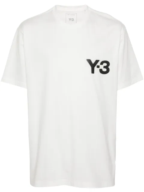 Y-3 logo-print T-shirt White JE9281