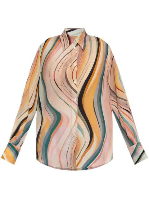 PS Paul Smith swirl print shirt Pink W2R335BN31190