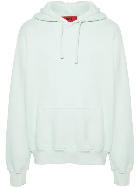424 logo-embroidered hoodie Green FF4SMF01APJE375619