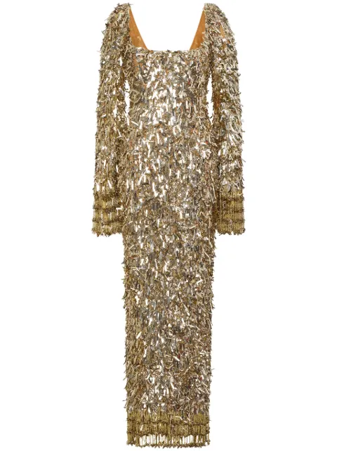 Rachel Gilbert Posie gown Gold 24SSRG61776GLD
