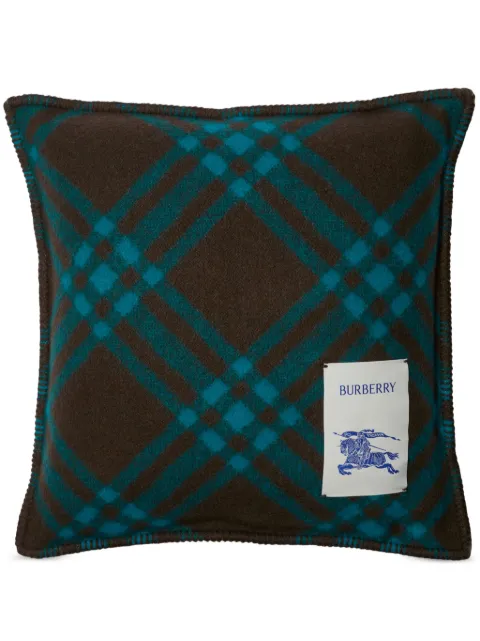 Burberry check wool cushion Brown 8094877