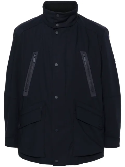 BOSS logo-patch padded jacket Blue 50518123