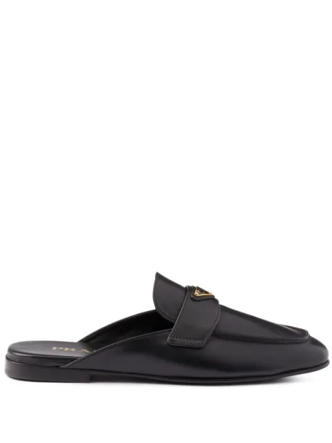 Prada leather slippers Black 1D766NF010070