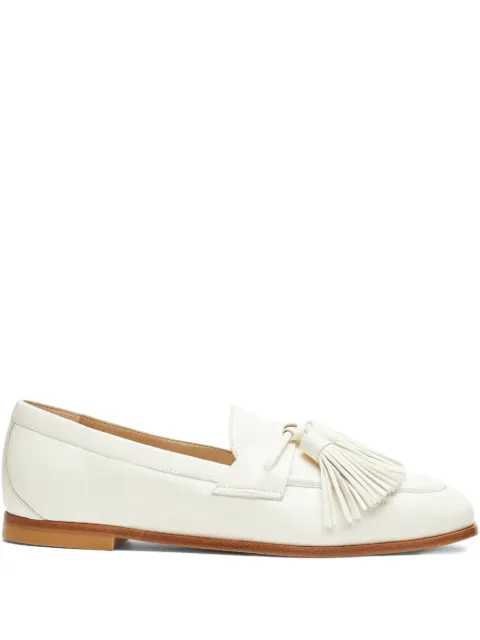 Stuart Weitzman tassel leather loafers Neutrals SI697DSN