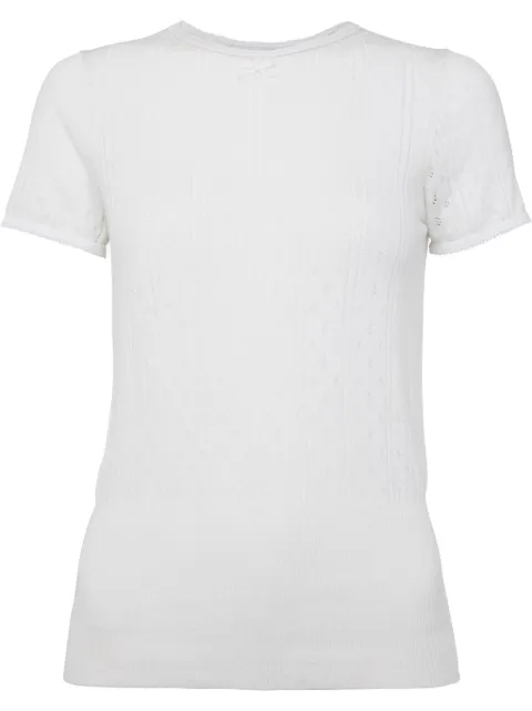 JW Anderson pointelle cap-sleeve top White KW1276YN0389001