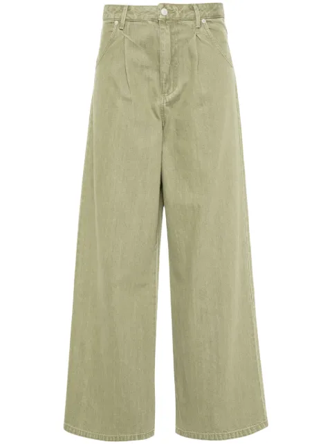 Officine Generale Moena high-rise wide leg jeans Green W24W5PT751PRE