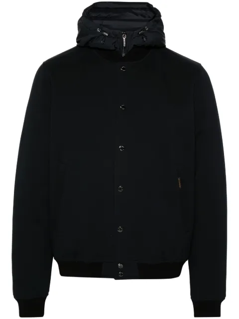 Moorer padded hooded jacket Blue CALLUMTZI101092