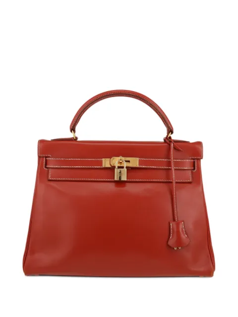 Hermès Pre-Owned Kelly 32 Sellier two-way handbag Red 410951
