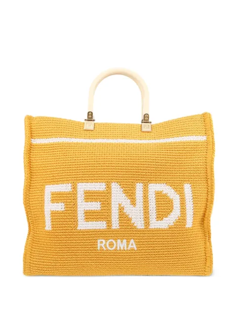 Fendi Pre-Owned 2020 Sunshine two-way tote bag Yellow 403306