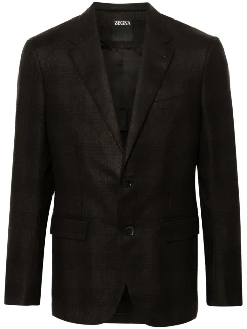 Zegna checked blazer Brown 859067A810FT20
