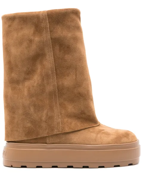 Casadei folded-top boots Brown 2S336Y0801RENNA