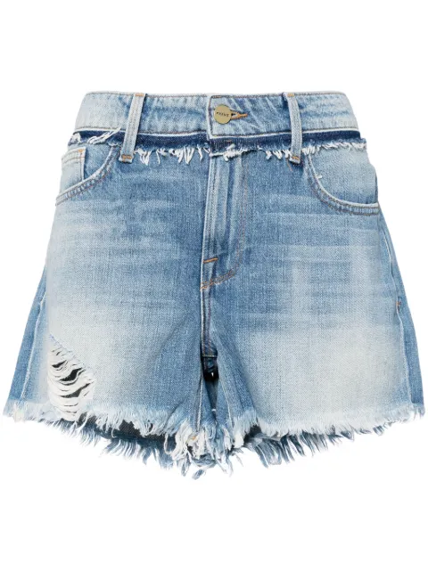 FRAME Le Garçon shorts Blue LGGSRWB207