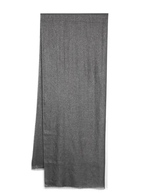 Brunello Cucinelli glitter-detailed scarf Grey MSCDAR097C079