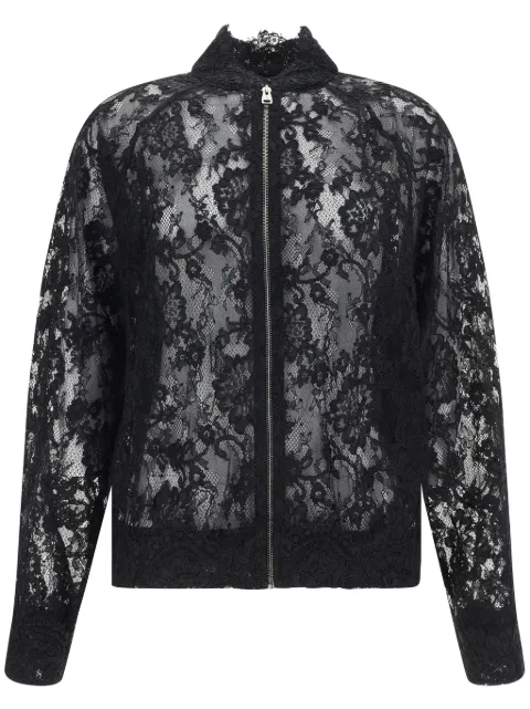 Ermanno Scervino floral-lace bomber jacket Black D452I300BXD