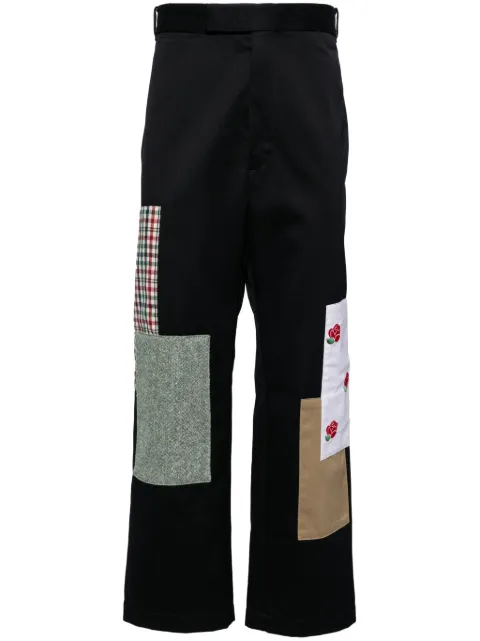 Thom Browne patchwork chino trousers Blue MTU320CF0576