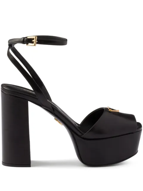 Prada nappa leather platform sandals Black 1XP48BF115038