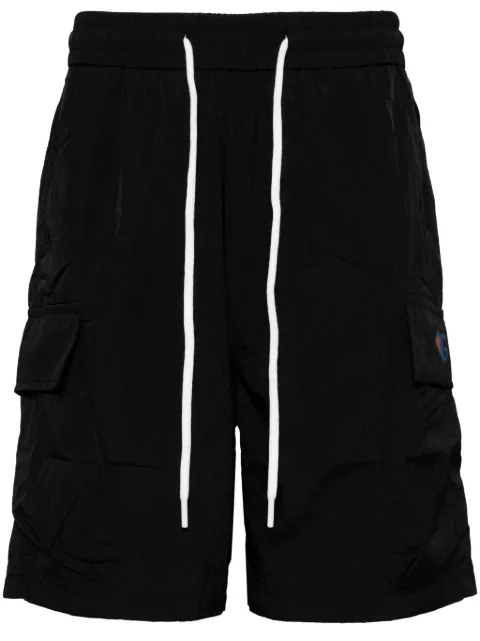 Ground Zero logo-print drawstring-waist shorts Black GZOSPH0000250BKX