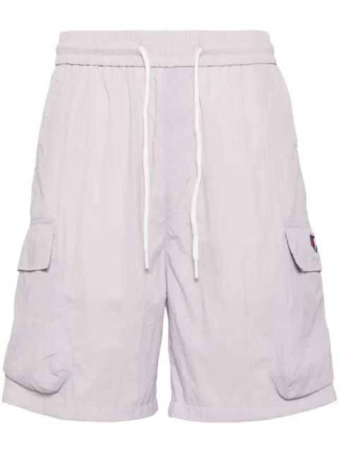 Ground Zero logo-print lightweight shorts Purple GZOSPH0000250PPL