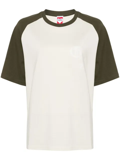 Ground Zero logo-print T-shirt Neutrals GZOTEYW000480IVM