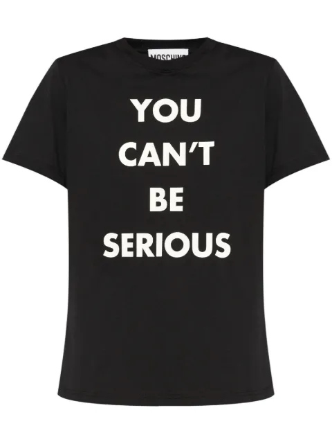 Moschino graphic-print t-shirt Black A07085541