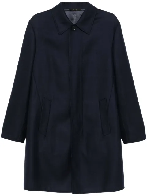 Brioni felted coat Blue SOQT0LOCA45
