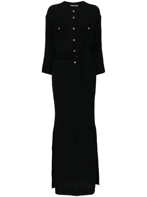 TOM FORD all-over graphic print dress Black AB3427FAX1311