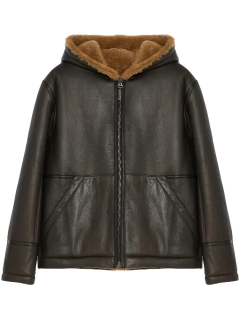 Yves Salomon reversible jacket Brown 24WUV60468MEGO