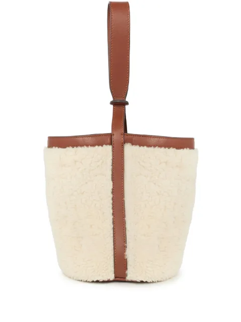 Yves Salomon mini Merino bucket bag Neutrals 25WAA636XXAPME