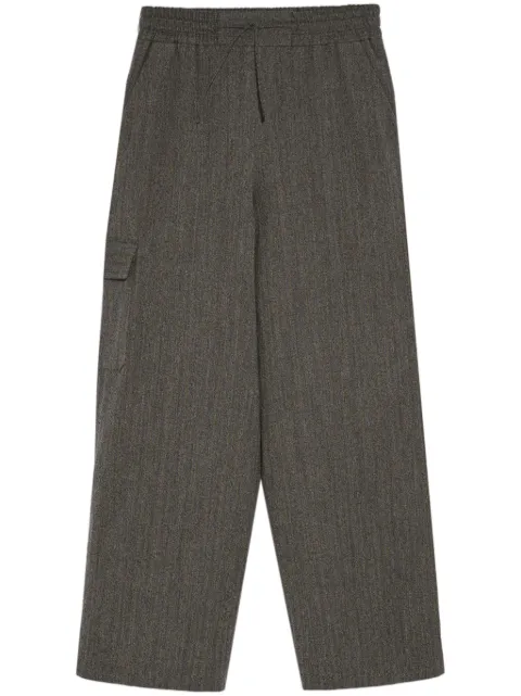 Yves Salomon drawstring cargo trousers Grey 25WYP006XXFLRA