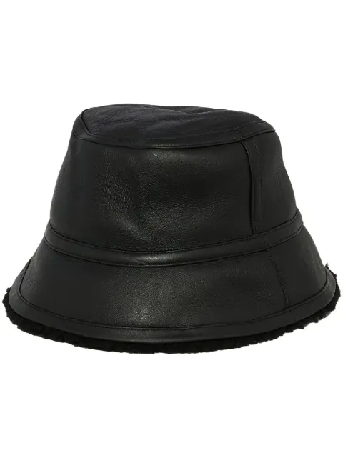 Yves Salomon Curly bucket hat Black 25WAA629XXMECL